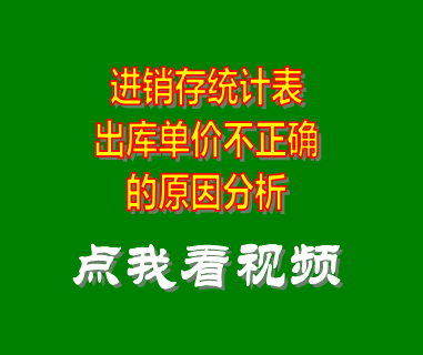 倉庫管理系統(tǒng)_進(jìn)銷存統(tǒng)計(jì)表出庫單價不正確